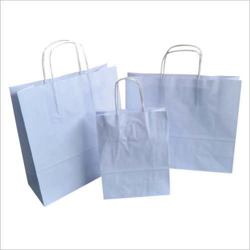 Sacos de papel asa retorcida branco